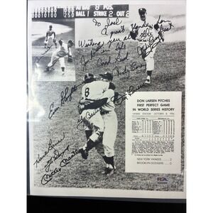 Andy Carey Signed Photograph with Other Pre Printed Autos (F)